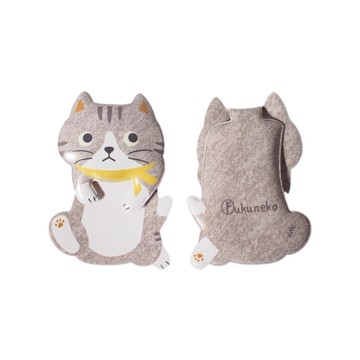 日本 貓咪磁鐵夾/書籤-灰虎斑 1st (JN0561)