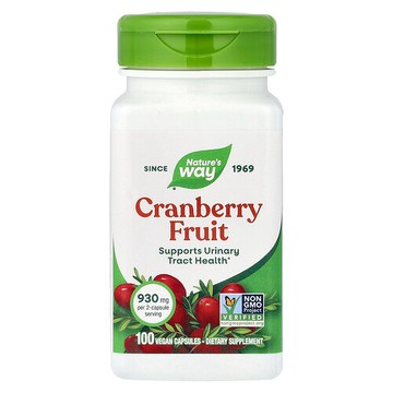 Nature's Way, 蔓越橘果，100 粒全素膠囊（每粒膠囊 465 毫克）