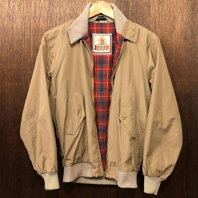 Baracuta G9 Harrington Jacket Tan Cotton 100% Aero Zip Made in