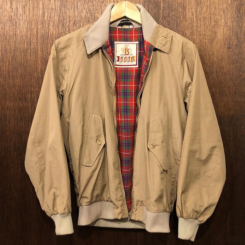 Baracuta G9 Harrington Jacket Tan Cotton 100% Aero Zip Made in 