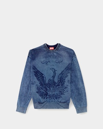 DIESEL 激光雕刻長袖上衣 - M