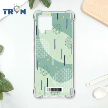TRON 三星 A42 日系和風圓點落雨系列 四角防摔載具殼 軟殼 手機殼