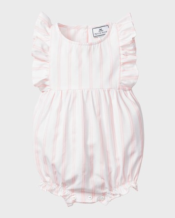 Kid's Printed Ruffled Bubble Romper, Size 0M-24M