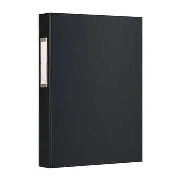 珠友文化 大強力夾 資料夾 A4 13K  封面可自由更換  背卡設計便於分類書寫  #01 黑  1個