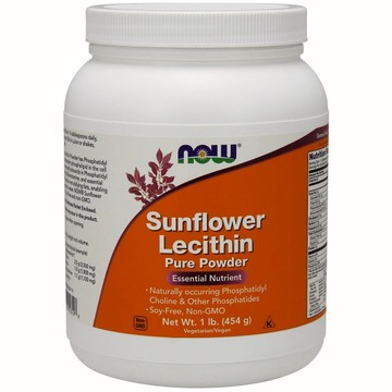 Sunflower Lecithin Pure Powder 1 lb by Now Foods