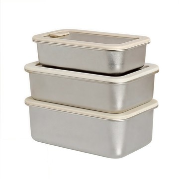 TEMPEST 純鈦保鮮盒 540~1500ml 純鈦便當盒 純鈦餐盒 純鈦冰箱保鮮盒 純鈦密封盒 純鈦真空保鮮盒