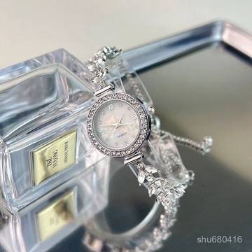 【全店免運 保固三年】美人魚手錶女式輕奢滿天星魚尾滿鑽高級感手鏈錶小香風手錶女生