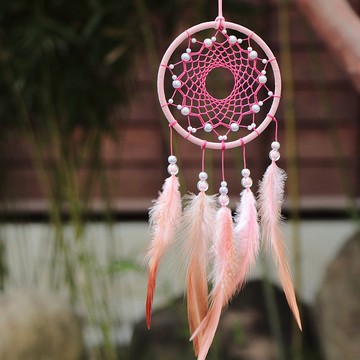 【限量】浪漫協奏曲丨Handmade 禮物 捕夢網丨掛飾-莓果粉