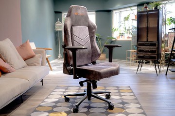 irocks T28 PLUS 貓抓布布面電腦椅 黑色