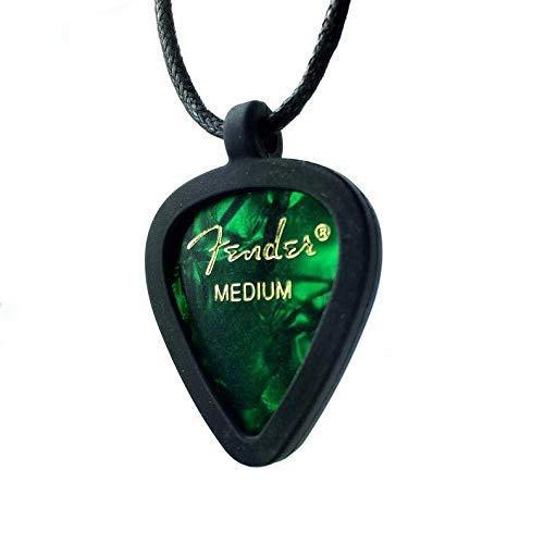 Pickbandz Necklace Silicone Guitar Pick Holder in Epic Black Fits All A