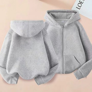❤️TL❤️ 外套 兒童外衣 兒童外套 保暖外套 男女童休閒春秋開衫 拉鏈衛衣 中大童外套 兒童秋冬加絨純色連帽外套