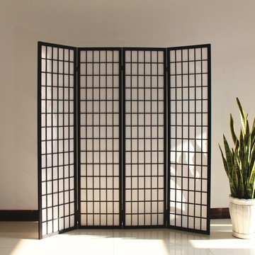 免運 隔斷折疊屏風 日式屏風隔斷格子禪意移動折疊現代簡約背景和風實木落地客廳折屏