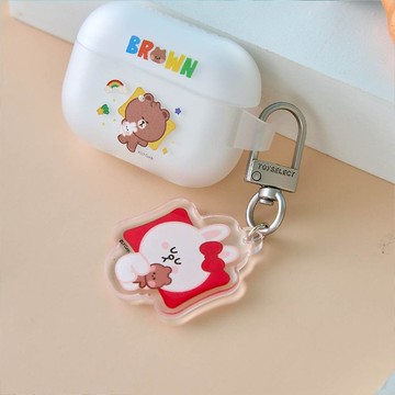 LINE FRIENDS MINI-兔兔的午睡時光鑰匙圈