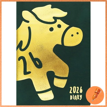 EL COMMUN MATKA 手帳 2026年1月起 B6 月計畫 森林綠 DR-MG-552