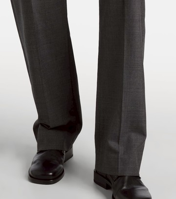 Lemaire Pleated wool twill straight pants