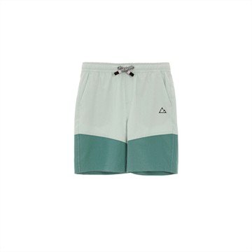 GIORDANO 童裝3M拼色短褲 - 73 水灰綠X灰翠綠