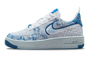 AIR FORCE 1 CRATER FLYKNIT GS WHITE DARK MARINA BLUE