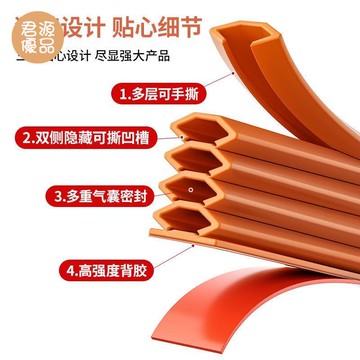 密封條 門底密封條 門縫密封條防盜門進戶門框膠條隔音條窗戶房門擋防風神器縫隙漏風