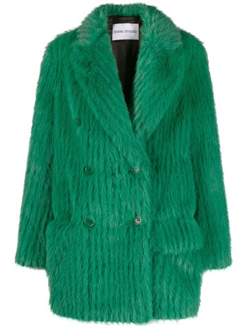 STAND STUDIO - Zenni faux-fur jacket - women - Polyester/Polyester - 40 - Green