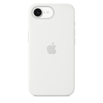 Apple iPhone 16e 矽膠保護殼 – 白色