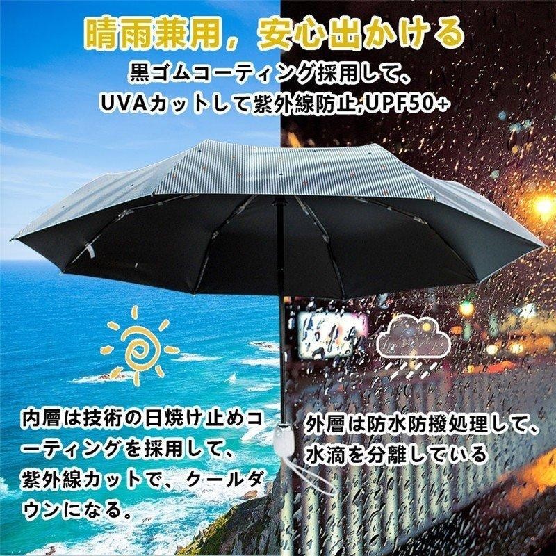 折りたたみ傘 雨傘 日傘 自動開閉 uvカット 晴雨兼用 梅雨対策 完全