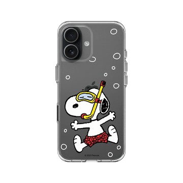 iPhone 17 Clear Case（相機按鈕） 透明 - 史努比 Snoopy - 潛水趣