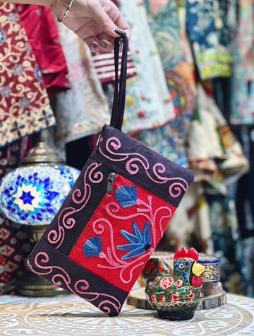 尼泊爾丨編織萬用小袋-晚霞風采