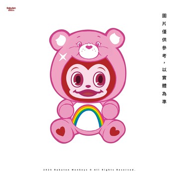 Rakuten Monkeys × Care Bears™ - 猿氣穿衣玩偶 (Cheer Bear粉色)