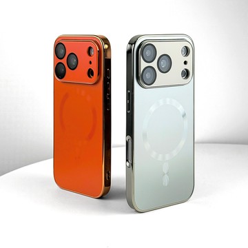 蘋果17手機殼銀色原系列磁吸iphone17promax全包鏡頭膜16pro新款15防摔磨砂14高級感13保護套Air