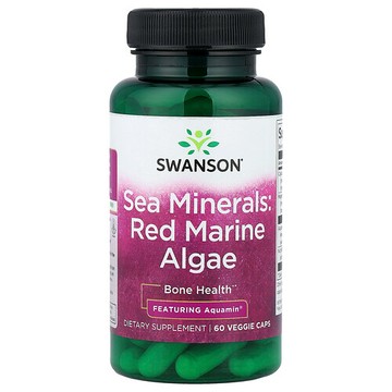Swanson Vitamins, 海洋礦物質，紅海藻，60 粒素食膠囊