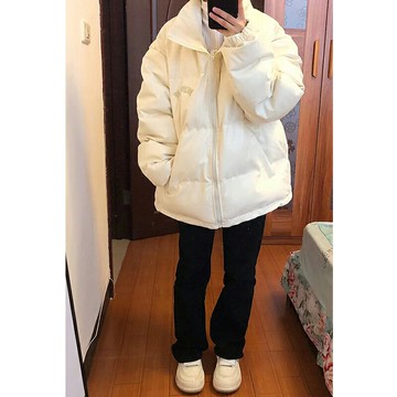 國潮牌oversize羽絨棉衣棉服外套女秋冬季新款保暖加厚面包服
