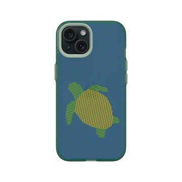 iPhone 15 Clear 憂墨綠 - The Wildlife Collection 動物野境系列 - 肯氏龜 - 線條版