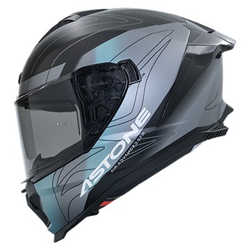 ASTONE 安全帽 GT6 PLUS YF1 平黑藍 內墨鏡 內襯可拆洗 眼鏡溝 藍芽耳機孔 後擾流 金屬排扣 鴨尾