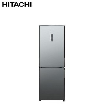 Hitachi 日立 雙門琉璃鏡面313L變頻冰箱HRBN5366DFX -含基本安裝+舊機回收(員購)