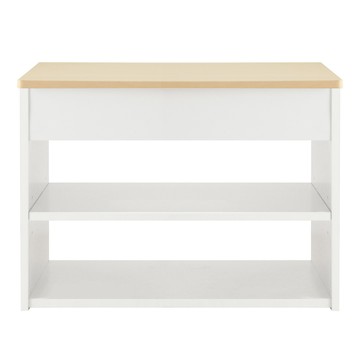 《HOPMA》掀蓋式穿鞋椅 台灣製造 坐椅 隱藏式多功能鞋櫃 玄關櫃 收納櫃 邊櫃 鞋架-楓木配白