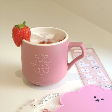 Jetaime Chanibear 粉紅馬克杯