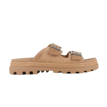 Palladium DUNELITE RIVIERA SDE~DEAR BROWN 男女 麂皮拖鞋 74455252