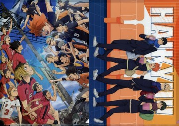 主視覺圖/鳥野高中&音駒高中(校服)A4 Clear File SET劇場版排球少年！垃圾場的決戰劇場版商品