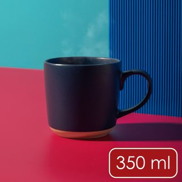 《La Cafetiere》英國 石陶馬克杯(海軍藍350ml) | 水杯 茶杯 咖啡杯