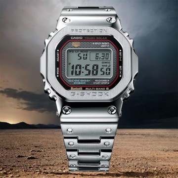 CASIO 卡西歐 G-SHOCK 全金屬太陽能藍牙手錶 1212購物節 送禮推薦 GMW-B5000D-1C