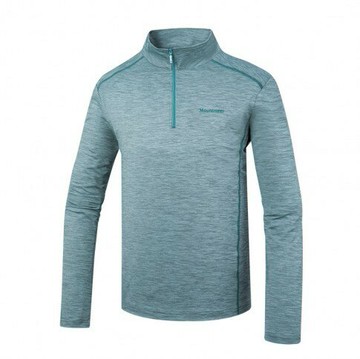 ├登山樂┤台灣 MOUNTNEER 山林 男膠原蛋白長袖排汗衣 若竹綠 # 51P05-73