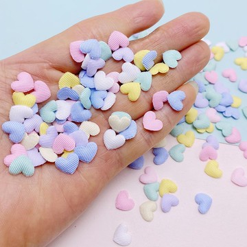 DIY配件🌈 迷你布藝小愛心 diy飾品配件兒童鞋子衣服包包服裝輔料裝飾材料 手作材料 手作輔材