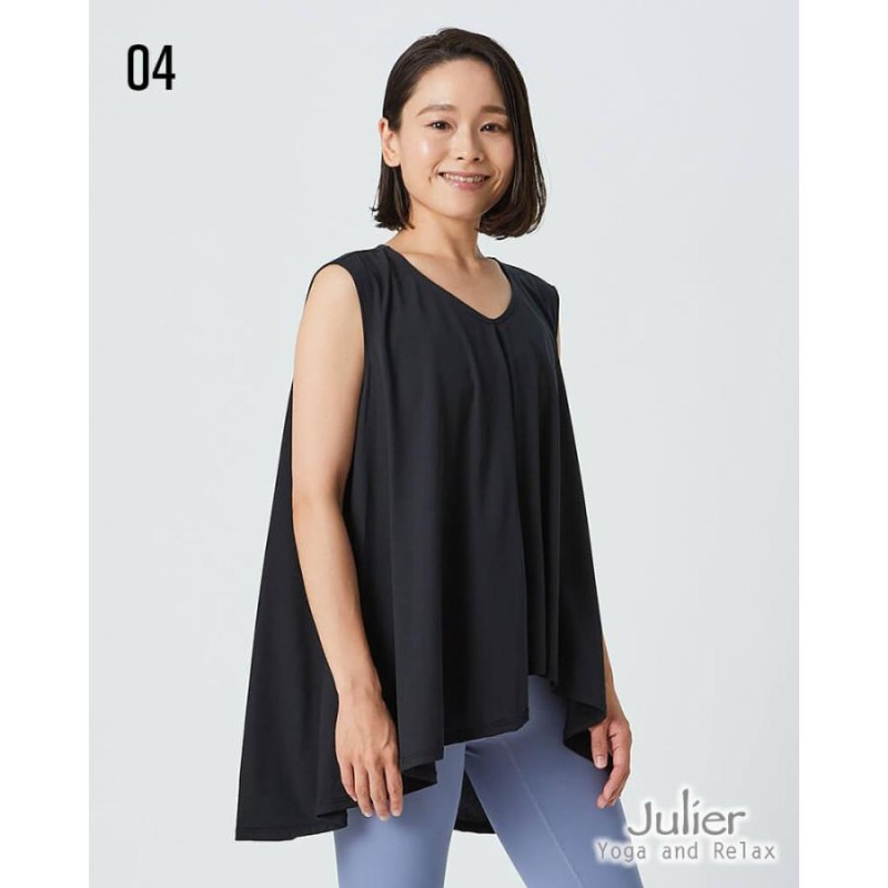 Julier ジュリエ セール ヨガウェア トップス Tシャツ ノースリーブ