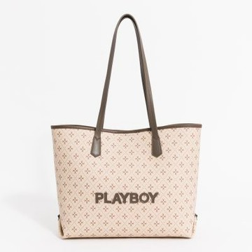 PLAYBOY - 托特包  ChocoVerse系列 - 咖啡色