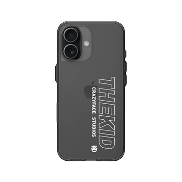 iPhone 17 Clear (相機按鈕) 酷墨灰 - KID - THE KID 字體基本款