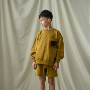 Redefine-01 毛圈雙層口袋長Tee(親子款)