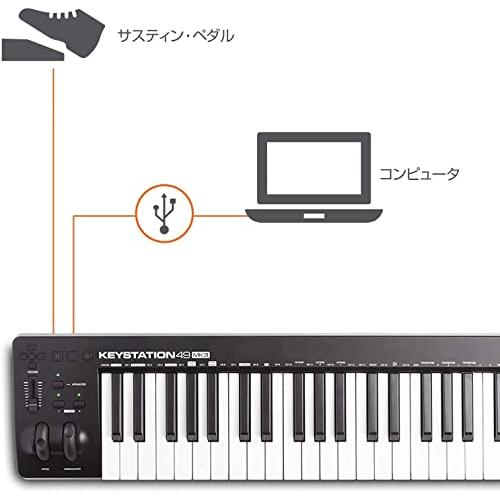 M-Audio USB MIDIキーボード 49鍵 ピアノ音源ソフト付属 Keystation49 III
