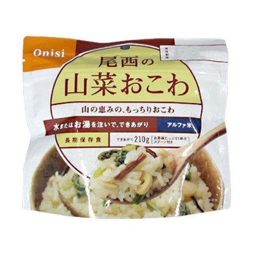 尾西食品　アルファ米　山菜おこわ　100g│非常食　アルファ米 ハンズ