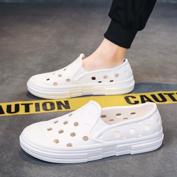 洞洞鞋男款夏季外穿防滑防臭踩屎感包頭拖鞋運動休閑戶外沙灘涼鞋