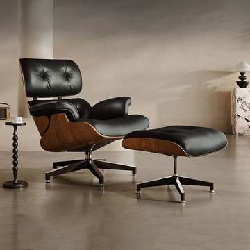 原版伊姆斯躺椅單人辦公椅沙發椅電腦舒適真皮老板書房辦公室椅子